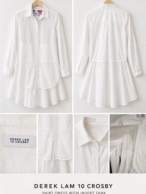 Derek Lam 10 Crosby White Shirt Dress